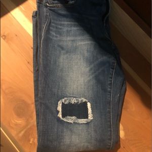 Ladies patchwork jeans